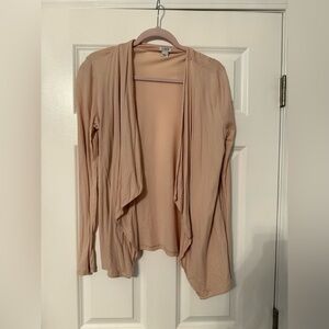 J. Crew | Neutral Light Pink/Beige Open Cardigan | 100% Cotton | Size S